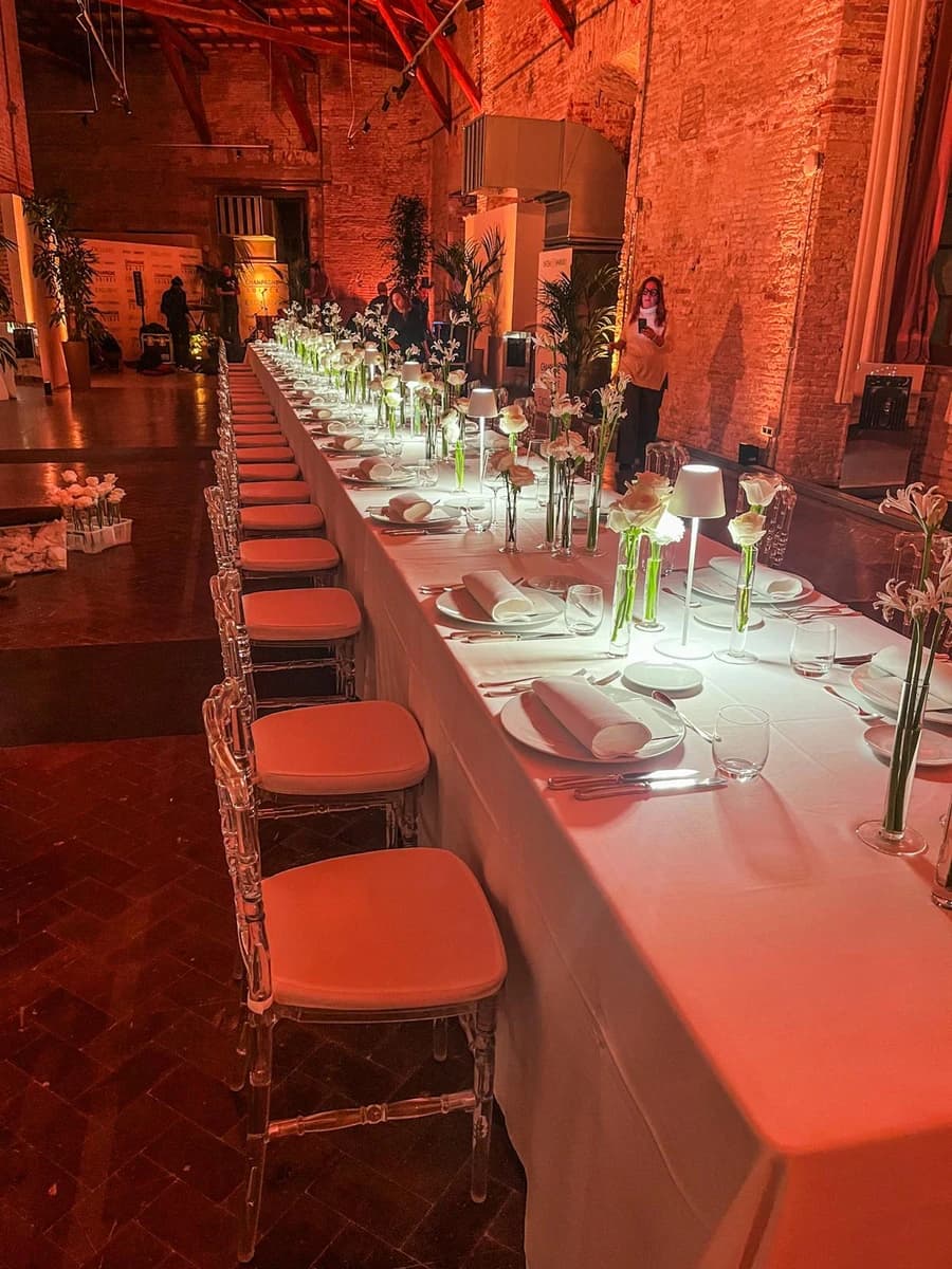 Allestimento floreale evento aziendale